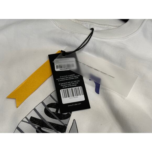 XL | RHUDE Catamaran Champion Graphic Crewneck Sweater Mens MSRP $765 NWT - Picture 9 of 13